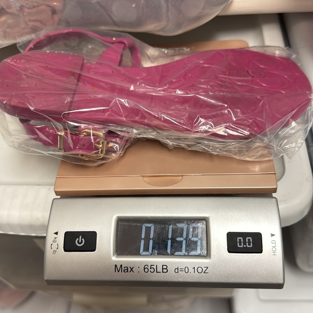 Coach Pier Fuchsia Jelly Sandals - Picture 9 of 9